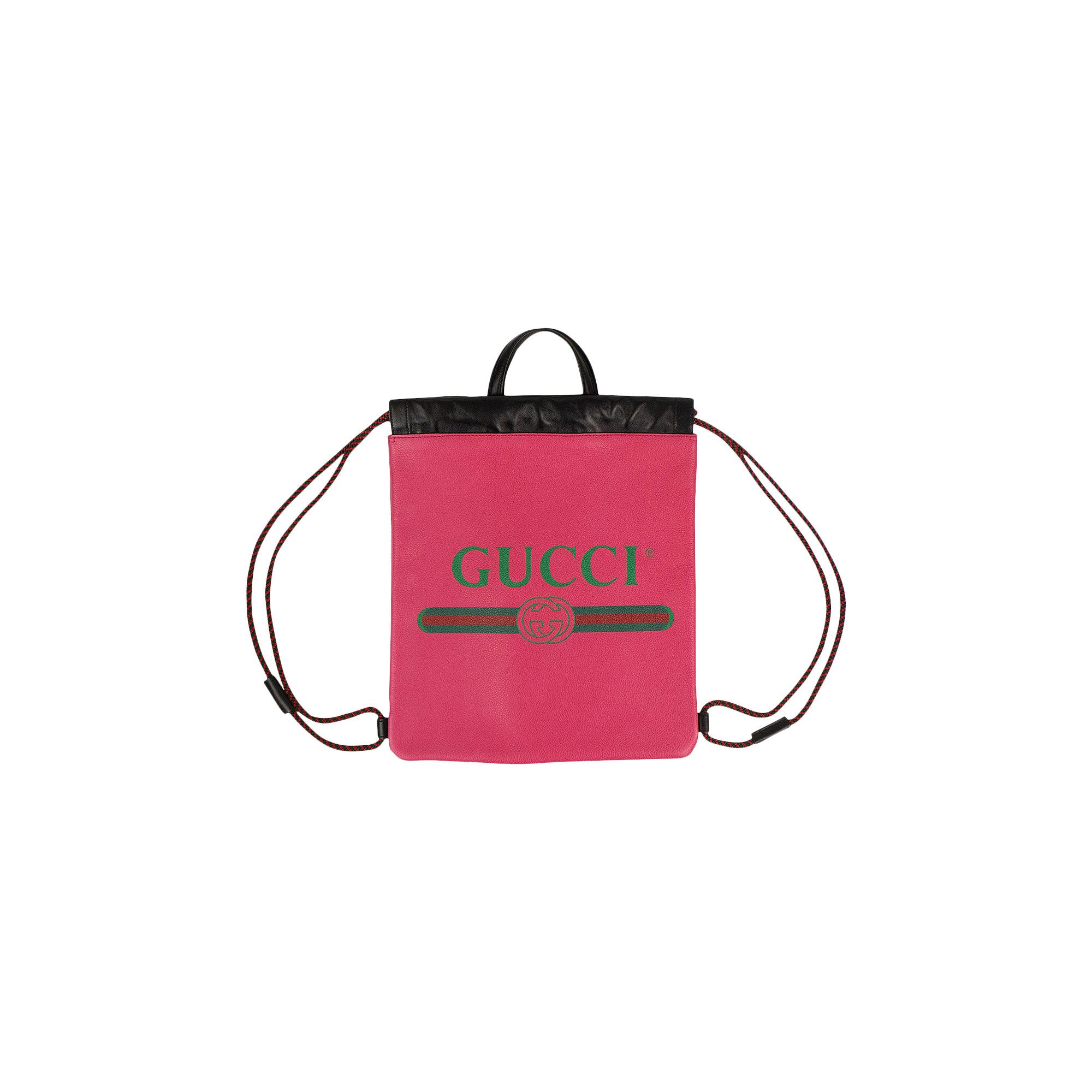 Gucci pink drawstring bag hot sale