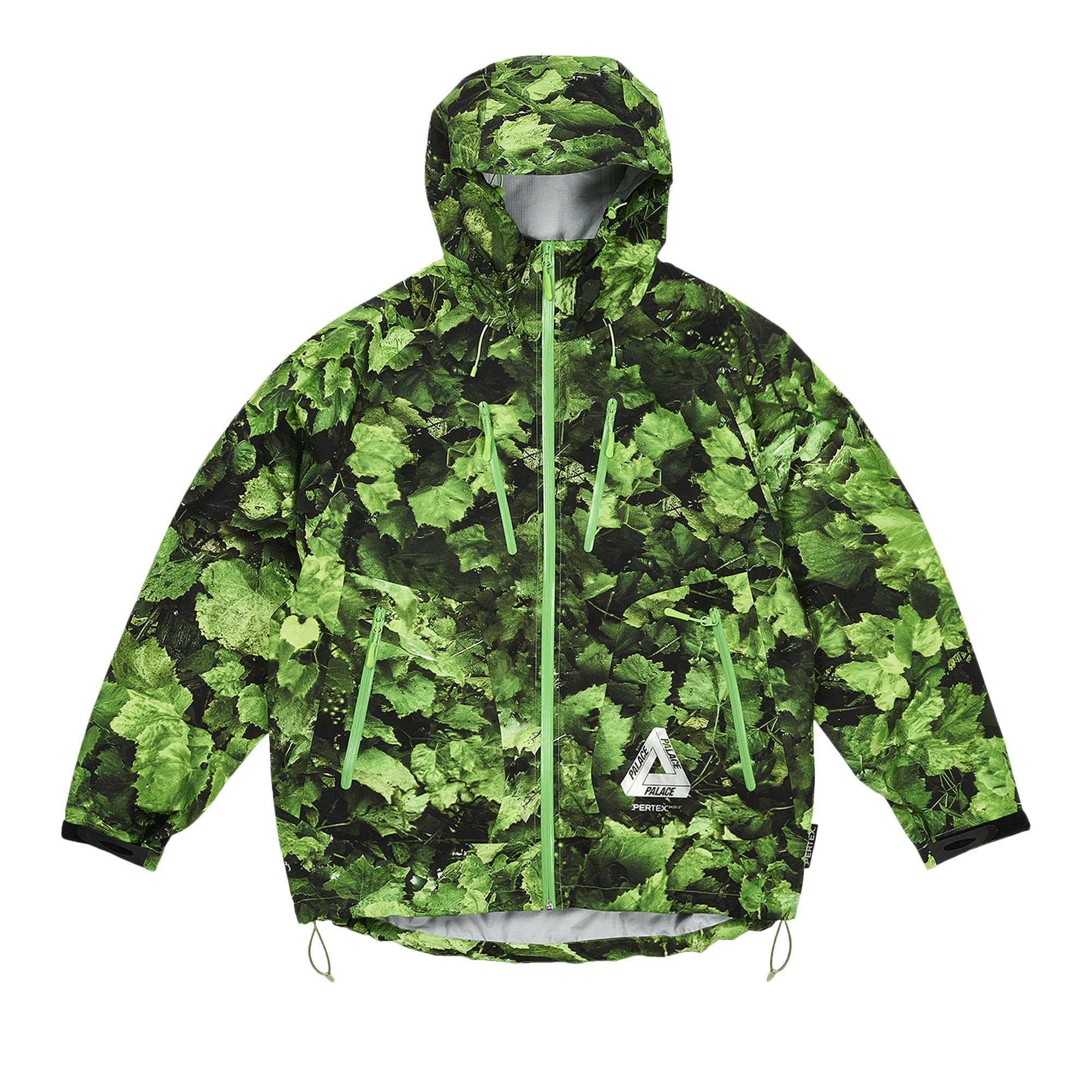 Buy Palace Pertex 3L Armor Jacket Leaf Print P26JK068 GOAT UK