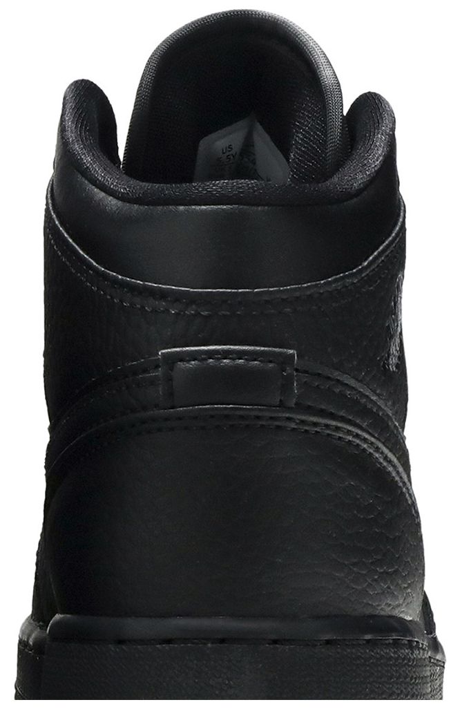 Air Jordan 1 Mid GS Triple Black 2020