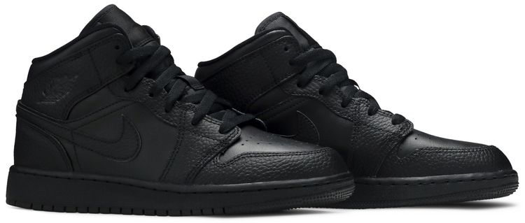Air Jordan 1 Mid GS Triple Black 2020