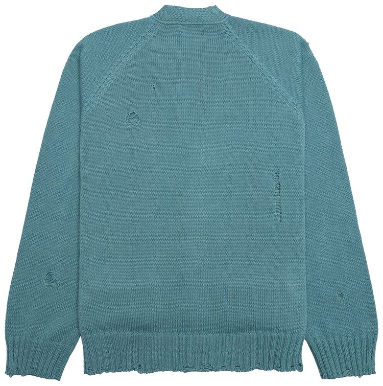 Undercover Grunge Knit Cardigan Grey Green