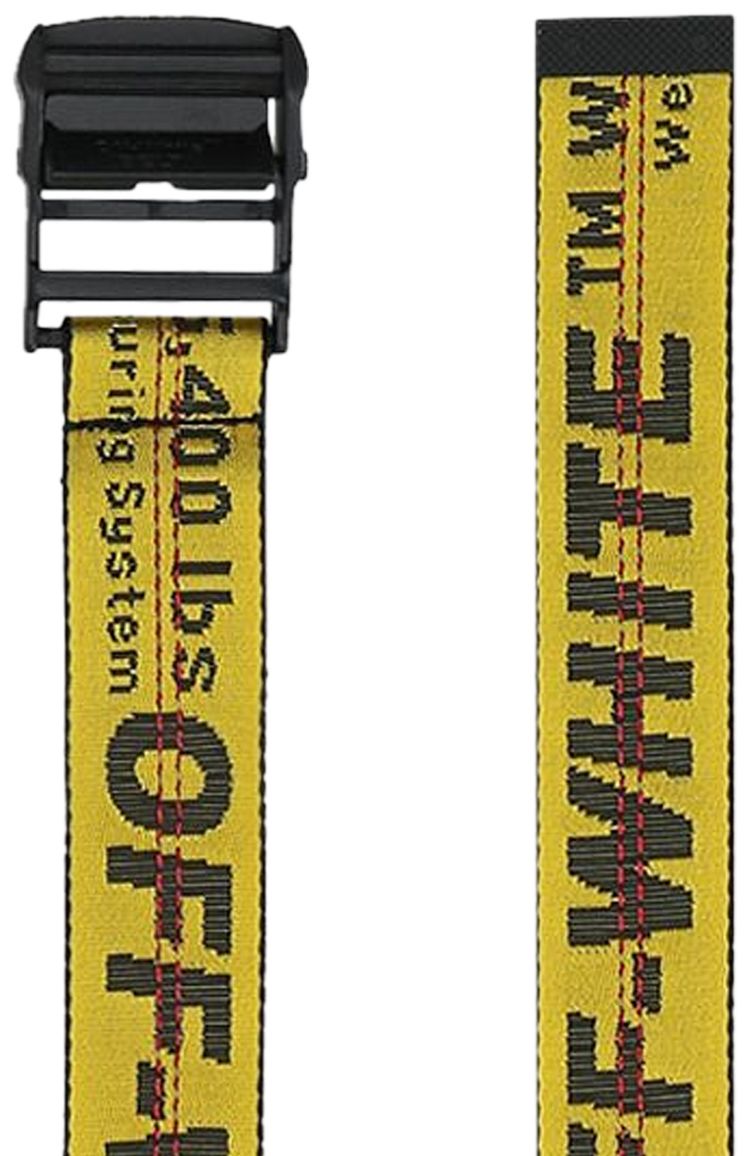 Off White Classic Industrial Belt YellowBlack