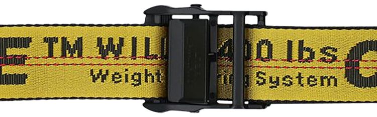 Off White Classic Industrial Belt YellowBlack