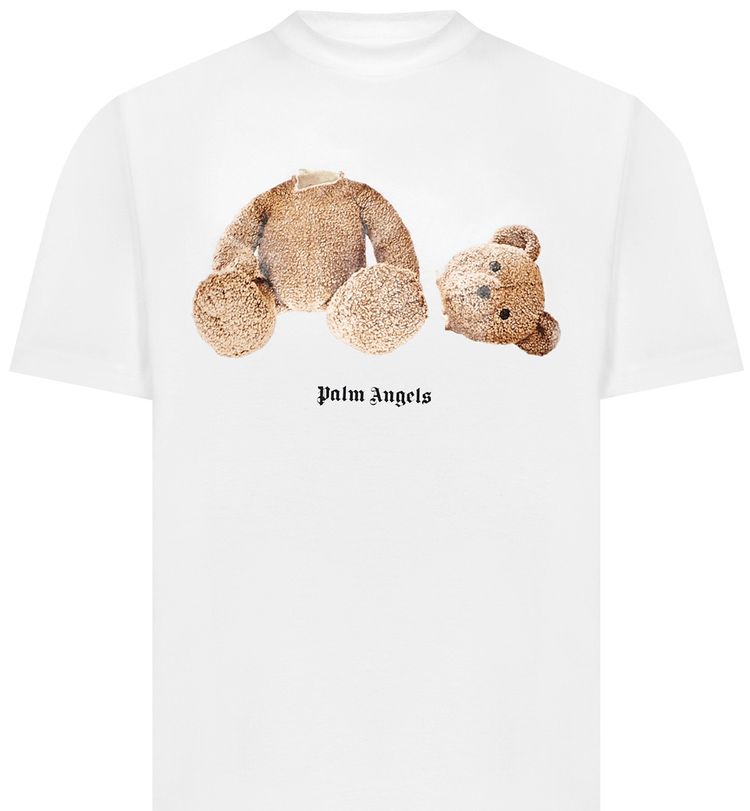 Palm Angels Bear Classic Tee WhiteBrown