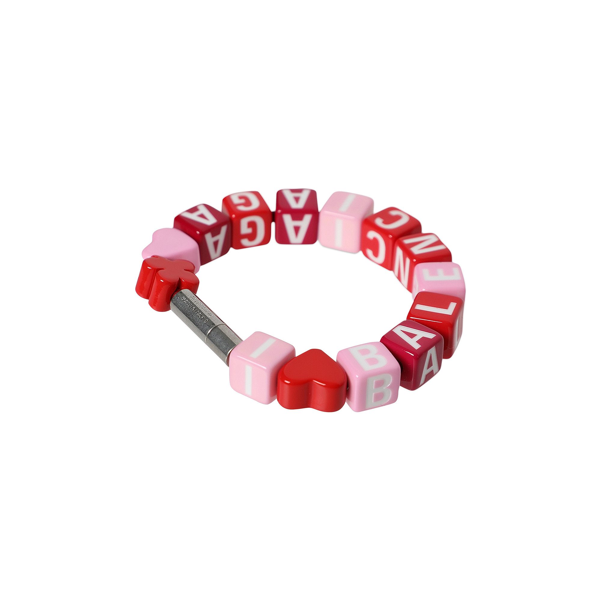 Buy Balenciaga Beaded Toy Bracelet 'Pink/Red/Silver