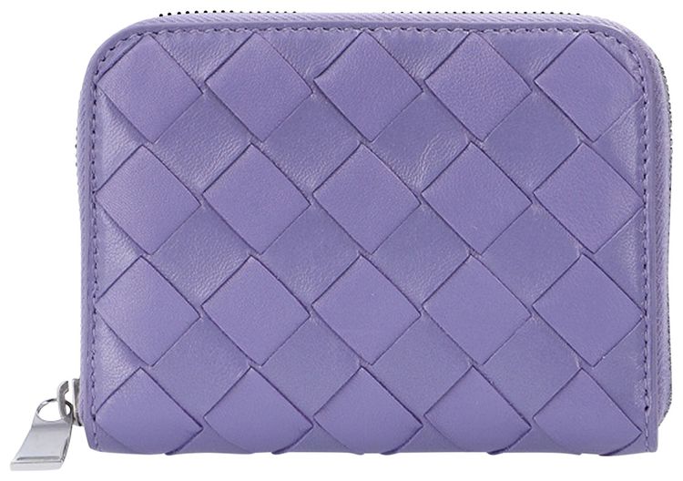 Bottega Veneta Intercciato Wallet LavenderSilver
