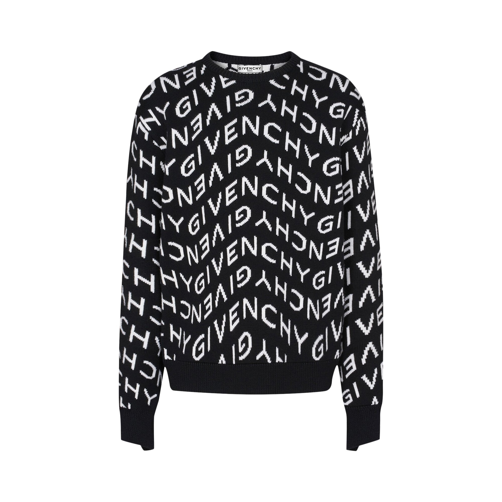 Givenchy Black Jacqard Sweater