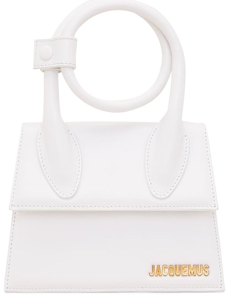 Jacquemus Le Chiquito Noeud Shoulder Bag White