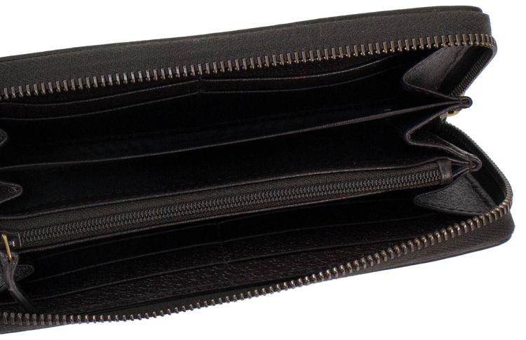 Gucci GG Marmont Zip Around Wallet Brown