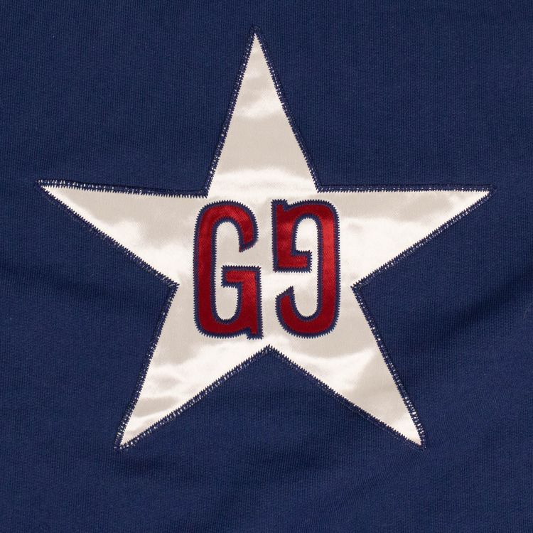 Gucci GG Star Design Crewneck Sweatshirt Blue