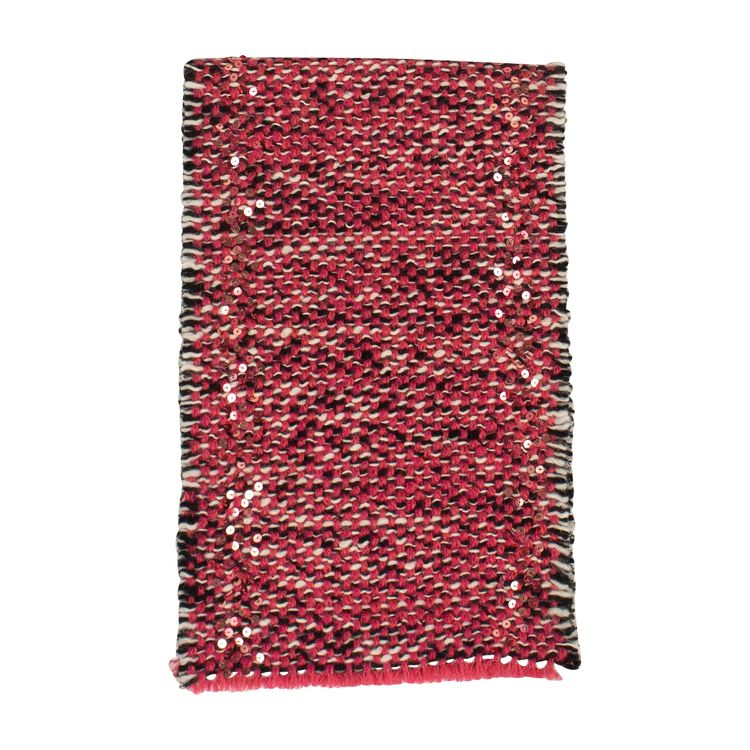 Gucci NY Yankees Patch Tweed Scarf Pink