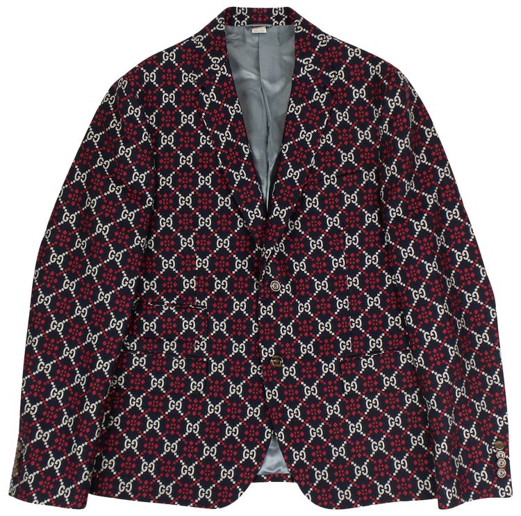 Gucci GG Diamond Blazer Jacket Navy
