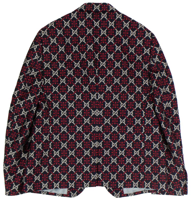 Gucci GG Diamond Blazer Jacket Navy