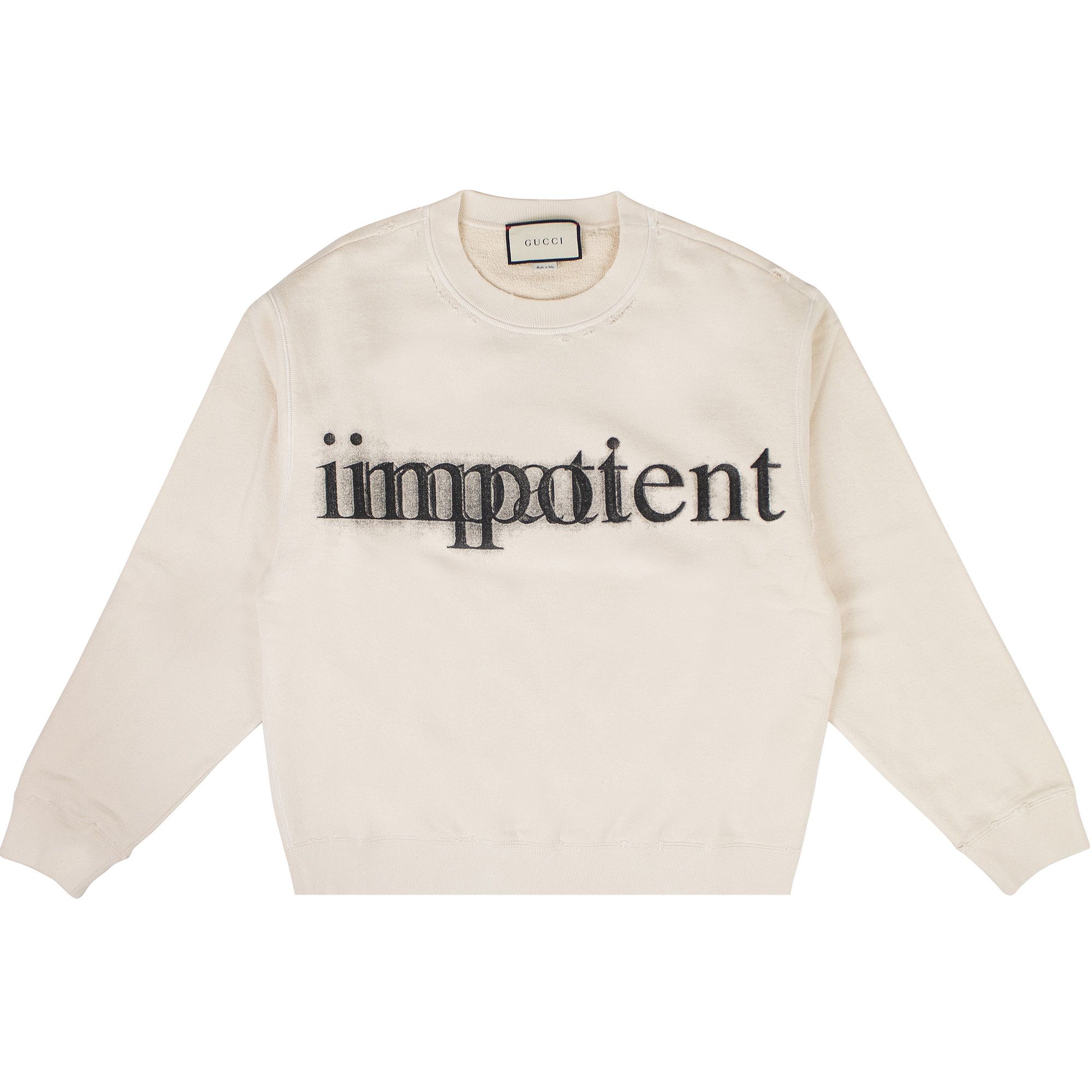 Buy Gucci Impatient/Impotent Crewneck Sweatshirt 'Ivory