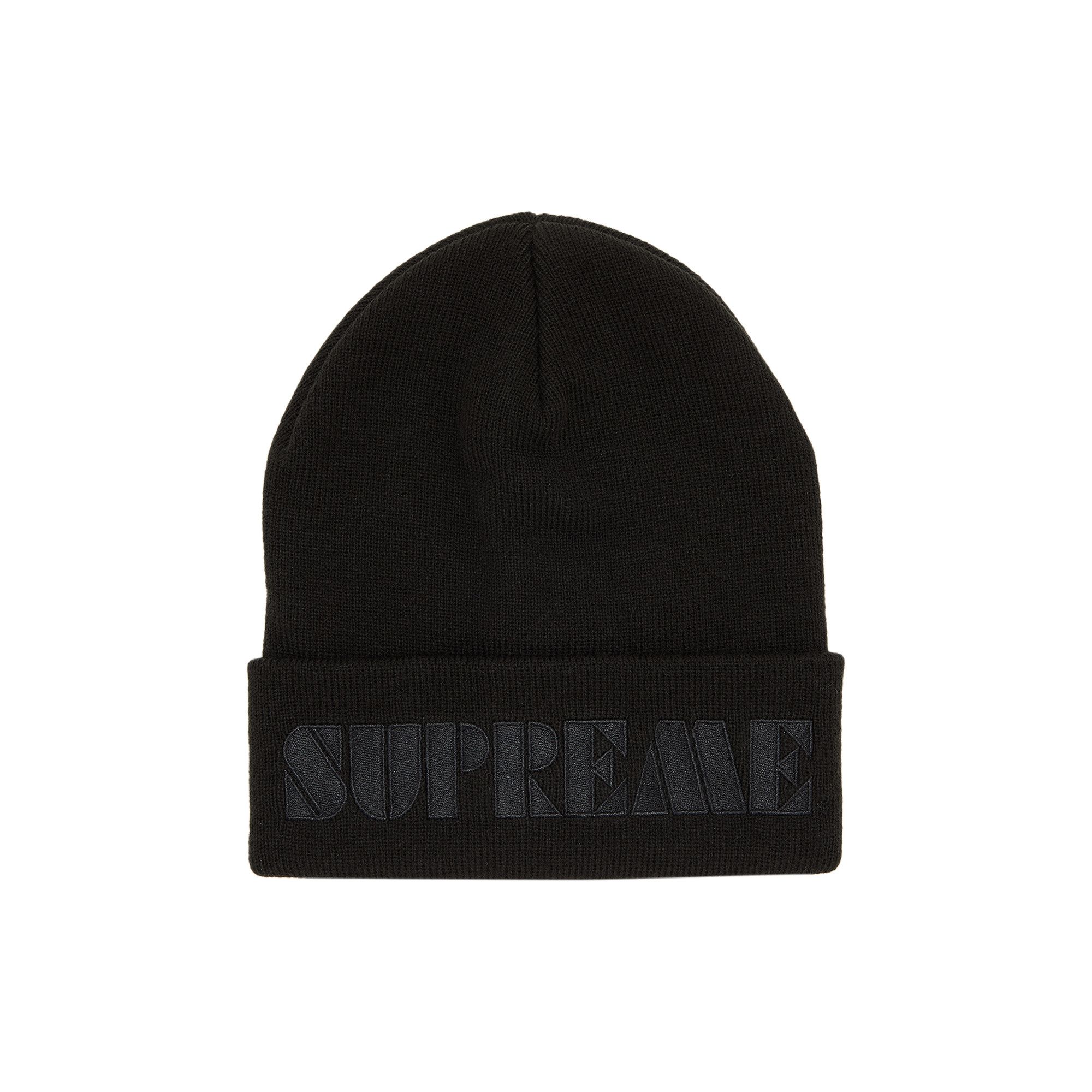 Supreme Stencil Beanie 'Black'