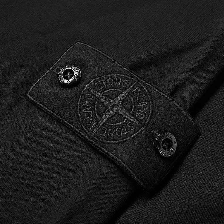 Stone Island Logo Patch Crewneck Black
