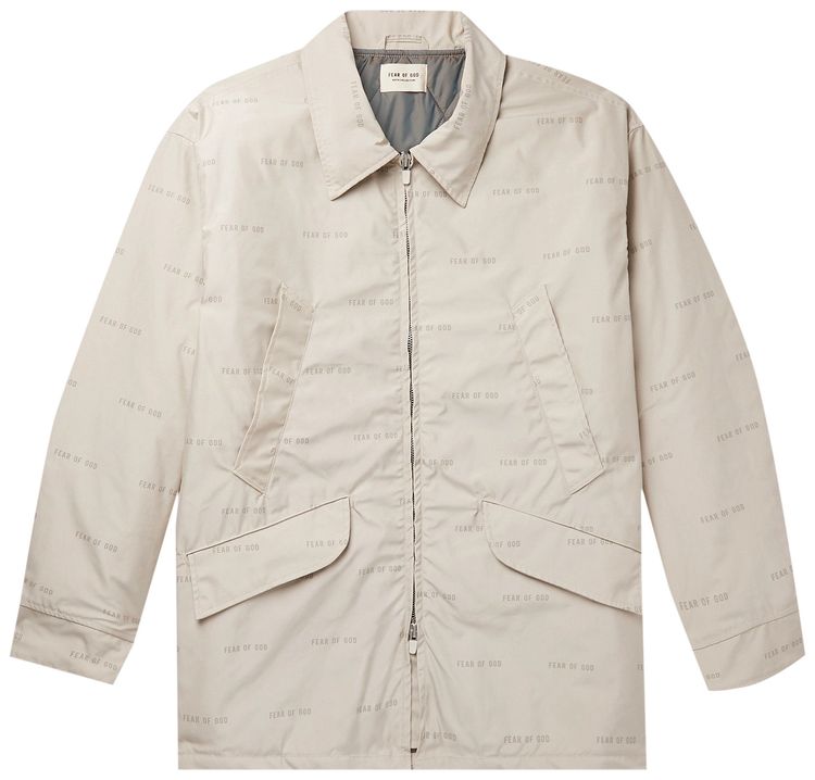 Fear of God All Over Print Nylon Field Jacket Bone