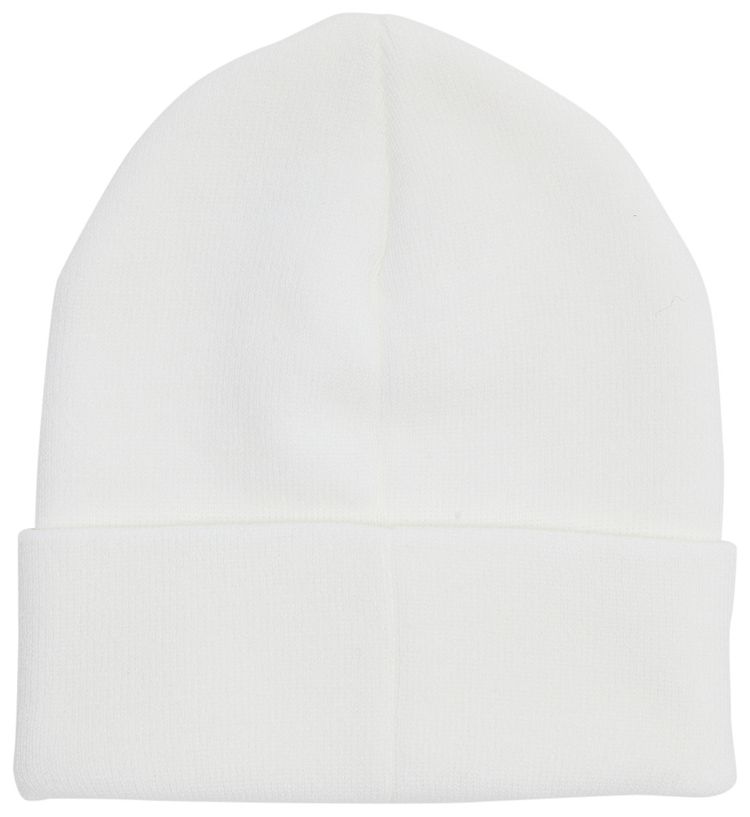 Supreme Stencil Beanie White