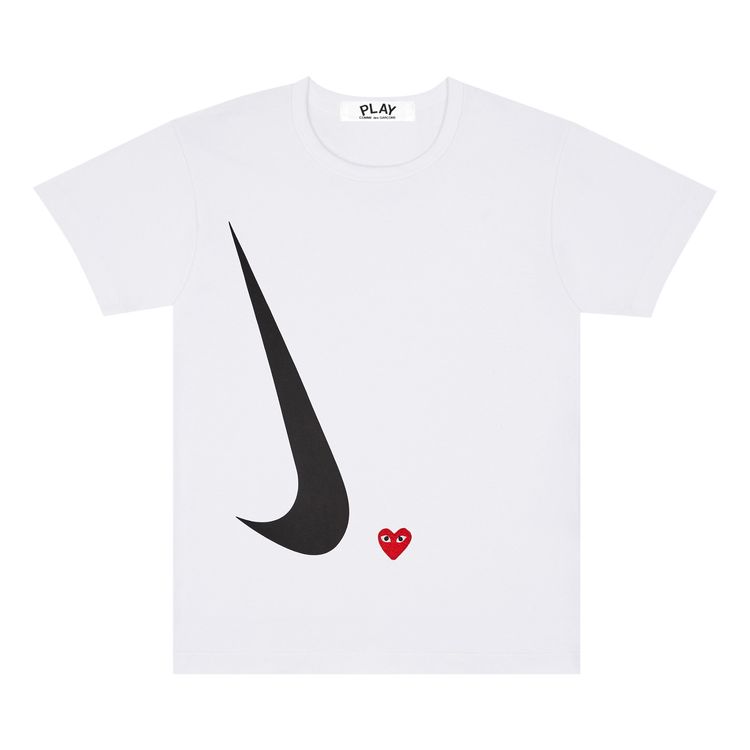 Nike Womens x Comme des Garcons PLAY T Shirt White