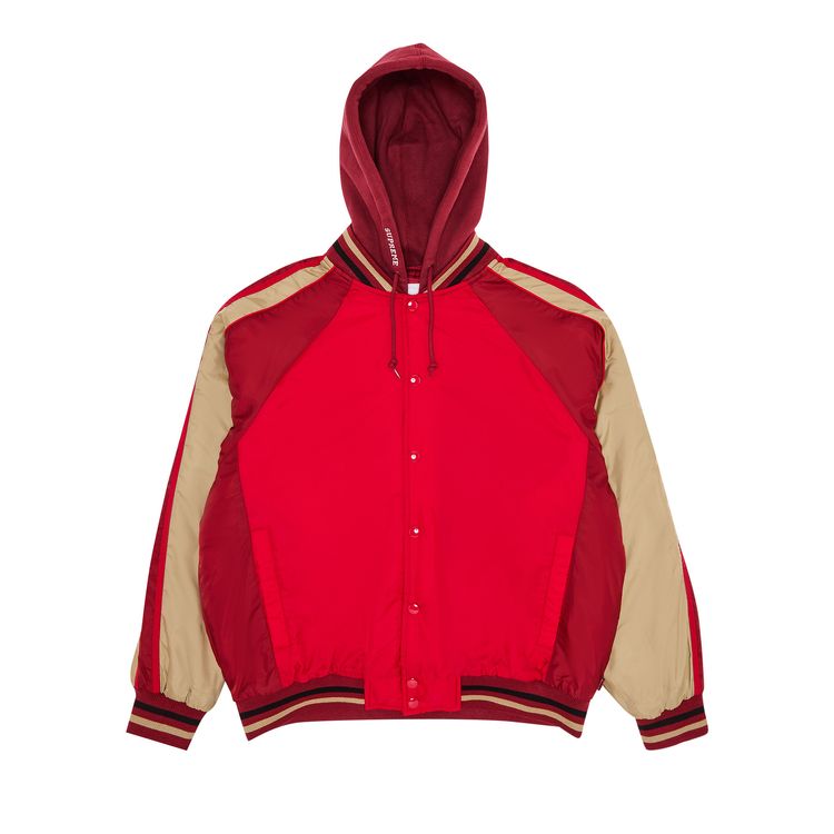 Buy Supreme Hooded Stadium Jacket 'Red' - SS24J75 RED | GOAT