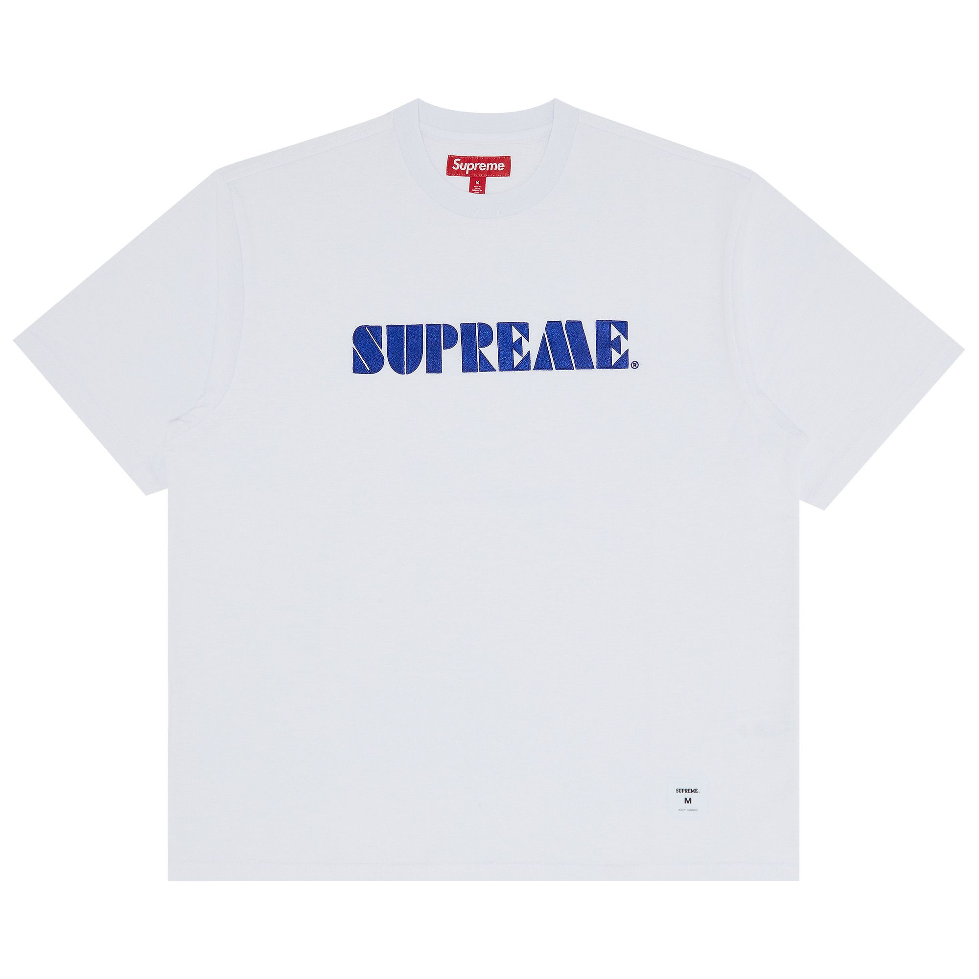 Buy Supreme Stencil Embroidered Short Sleeve Top White SS24KN59 WHITE GOAT CA
