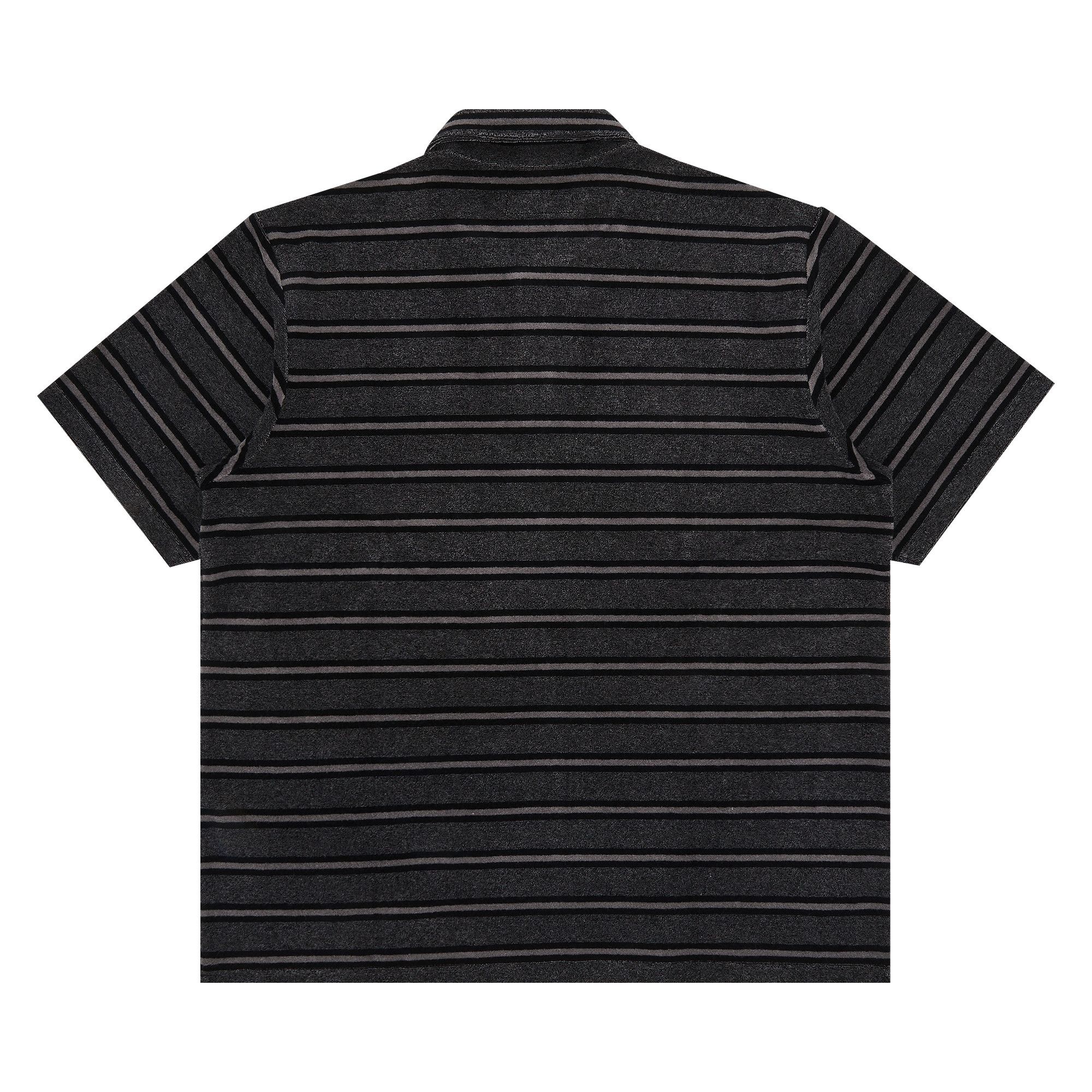 Size xl Supreme Stripe Terry Short-Sleeve Polo 'Black'