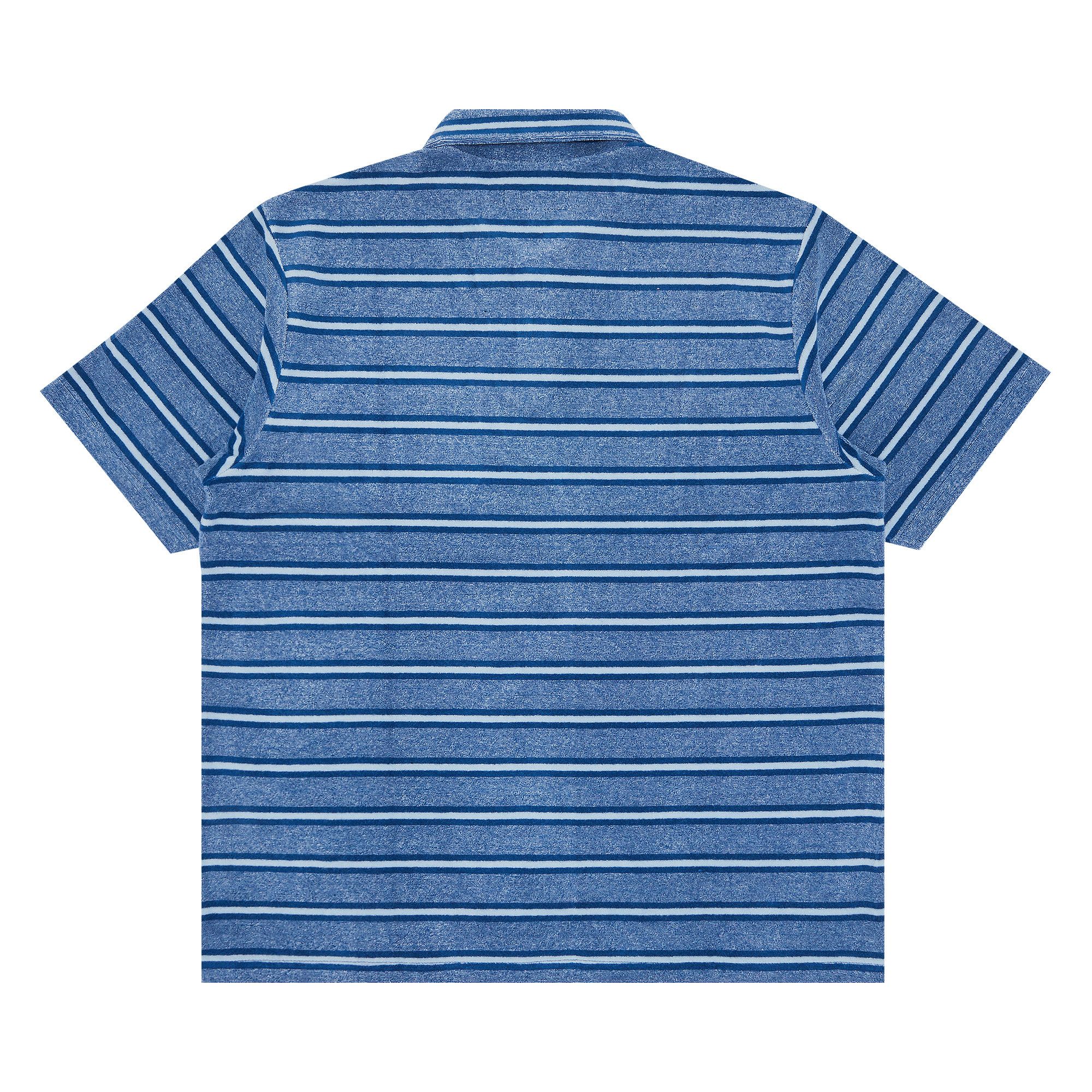 Buy Supreme Stripe Terry Short-Sleeve Polo 'Royal' - SS24KN65 ROYAL | GOAT