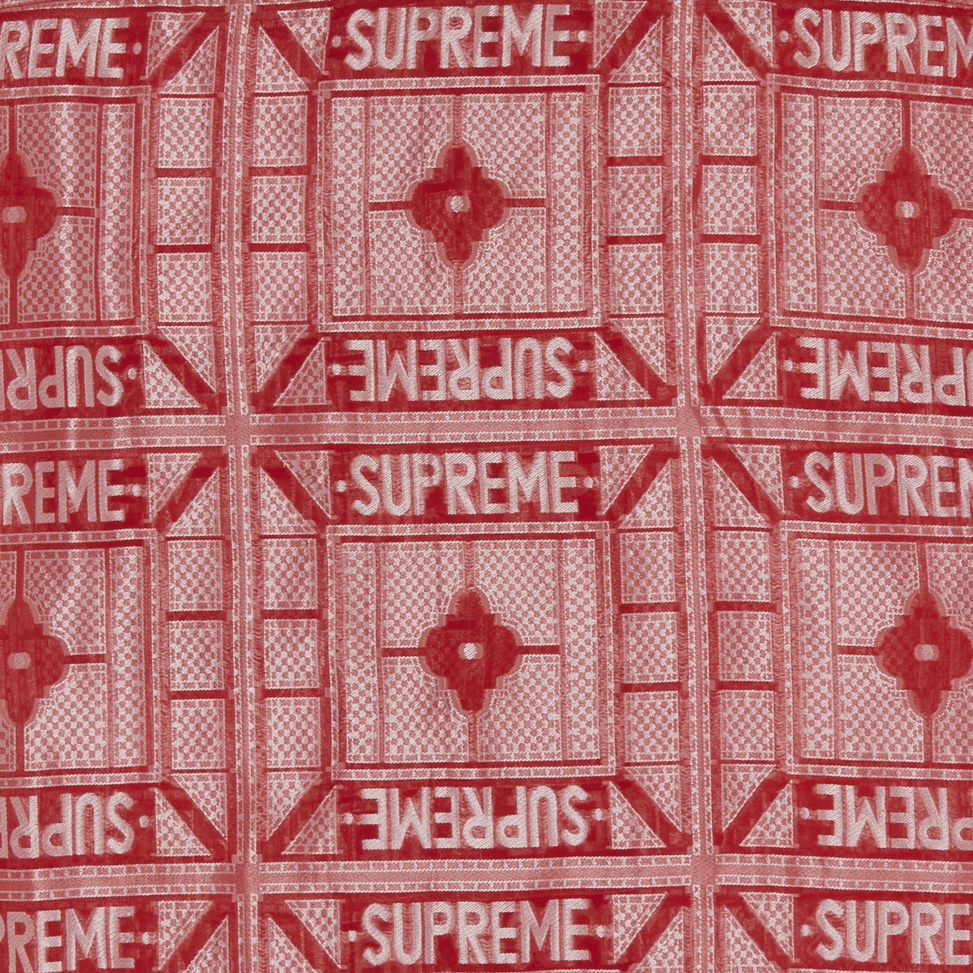 supreme tray jacquard red L