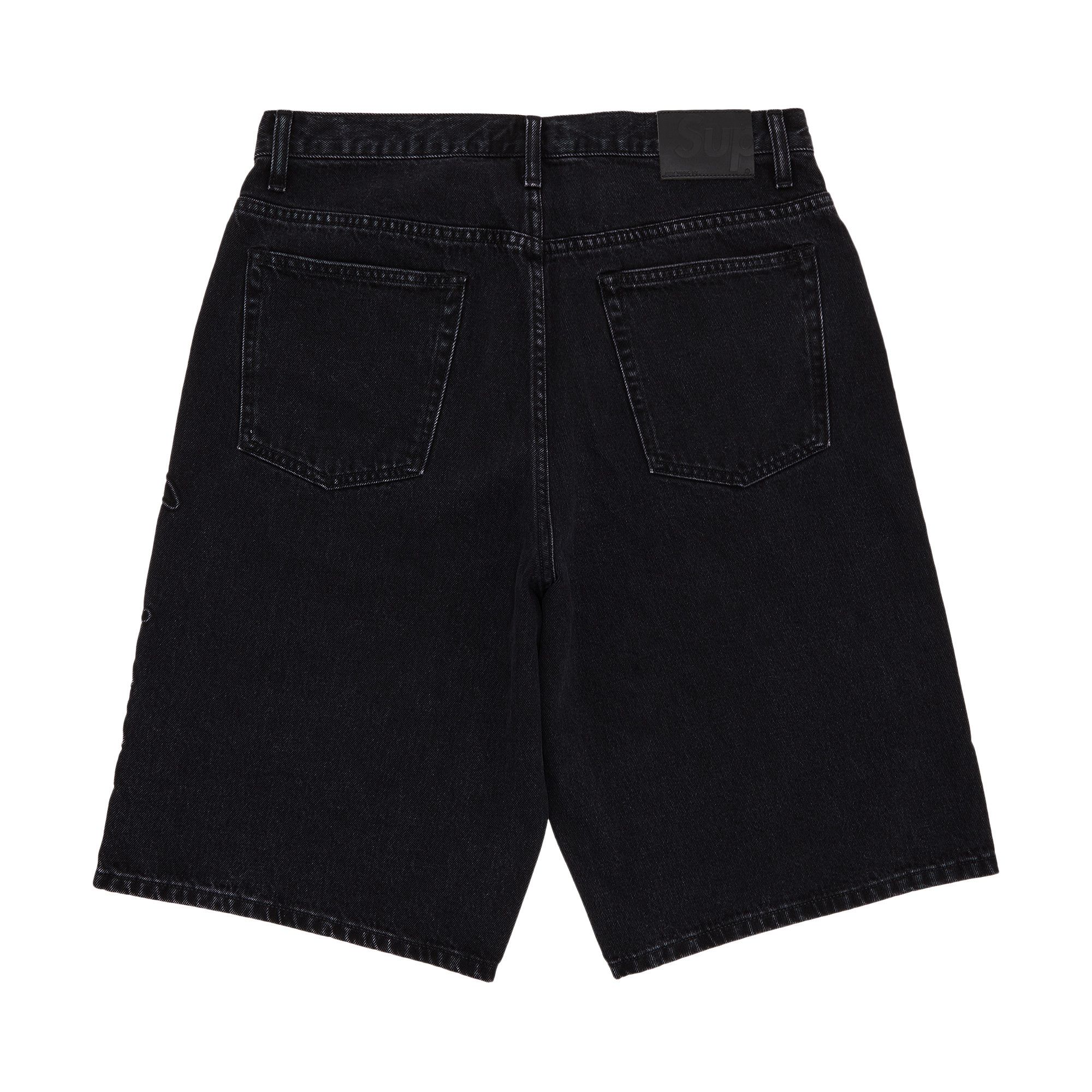 注目の福袋をピックアップ！ Baggy Script Supreme Buy Denim Black 'Washed Short パンツ