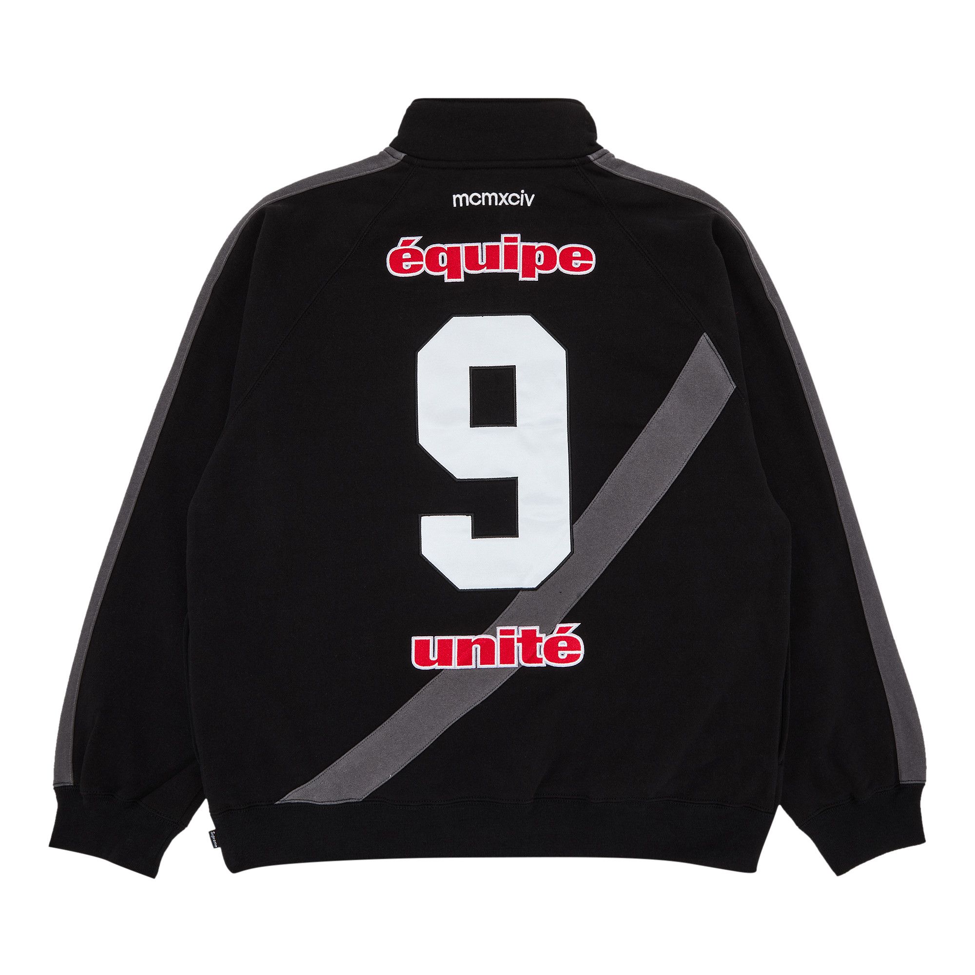 Size xl Supreme Equipé Half Zip Sweatshirt 'Black'
