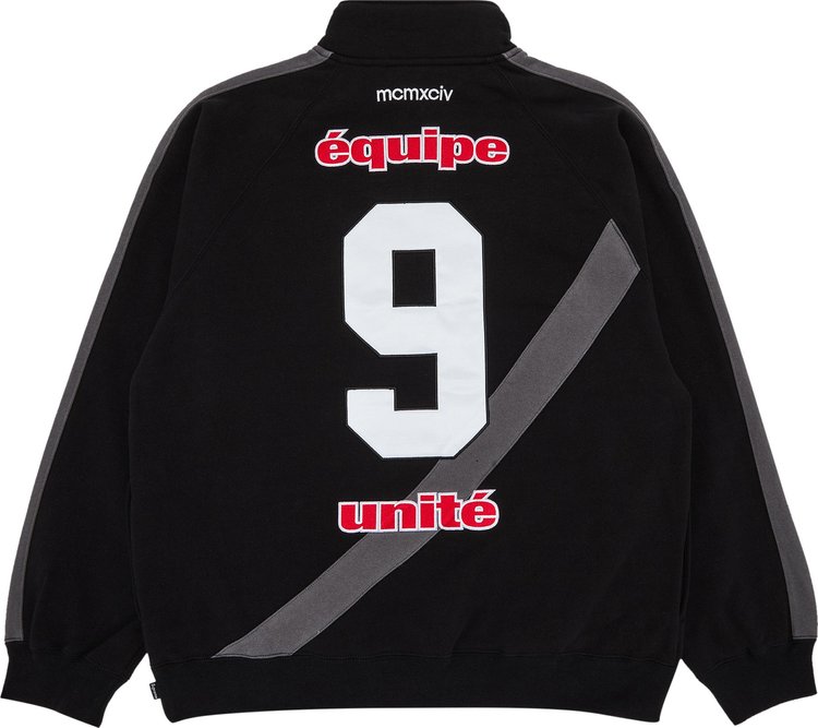 Supreme Equipe Half Zip Sweatshirt Black