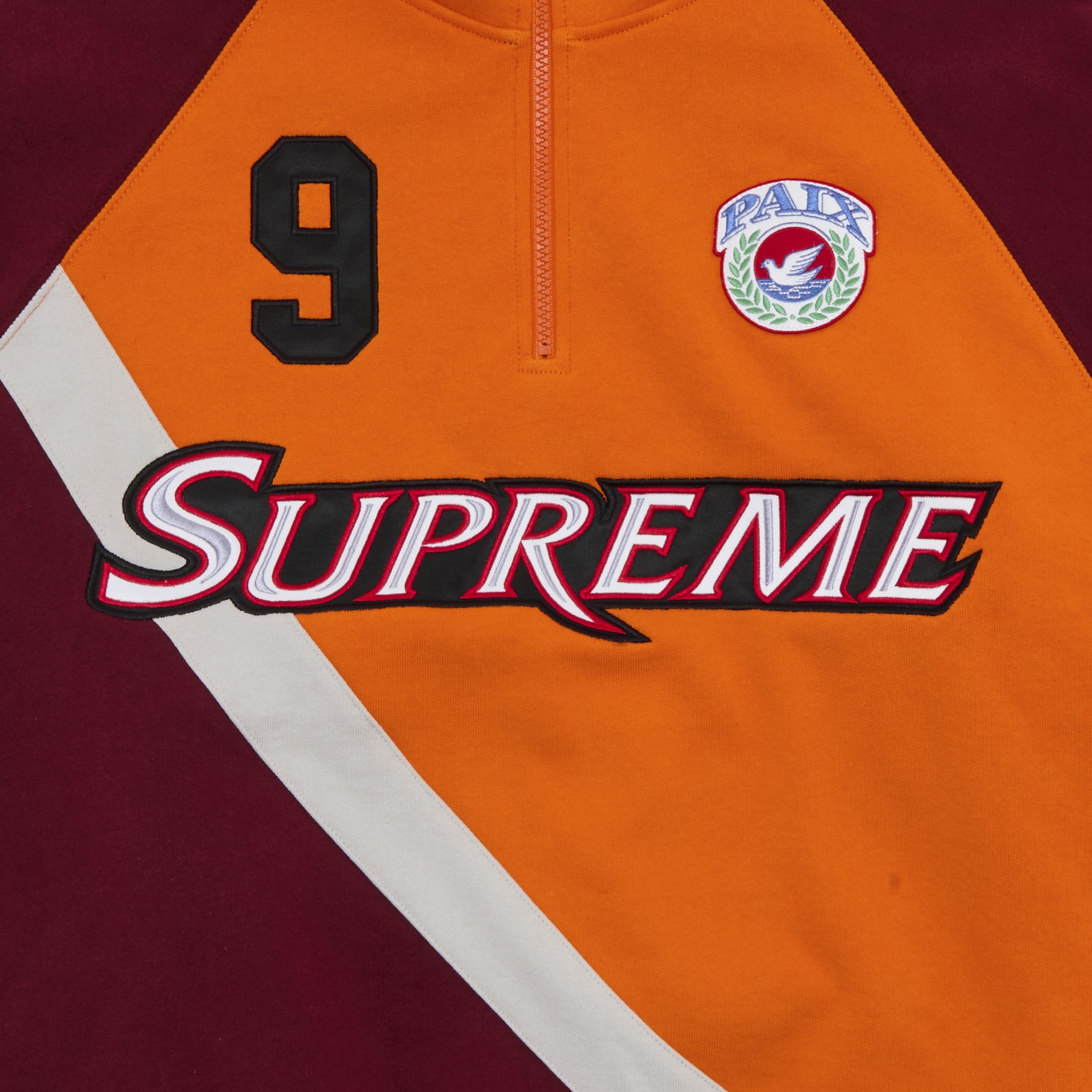 Buy Supreme Equipé Half Zip Sweatshirt 'Dark Orange