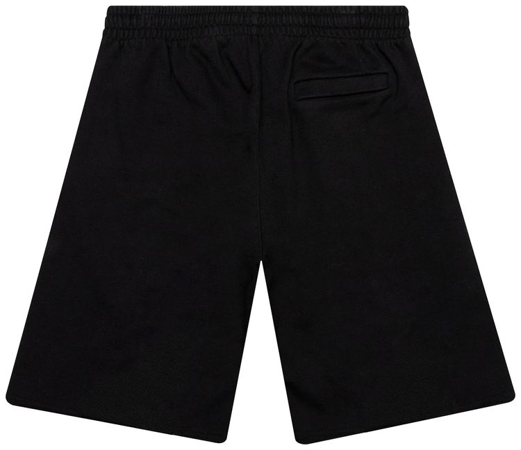 Off White Logo Sweatshorts BlackWhite