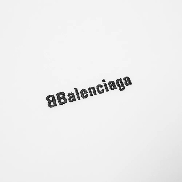 Balenciaga Corporate Logo Tee WhiteBlack