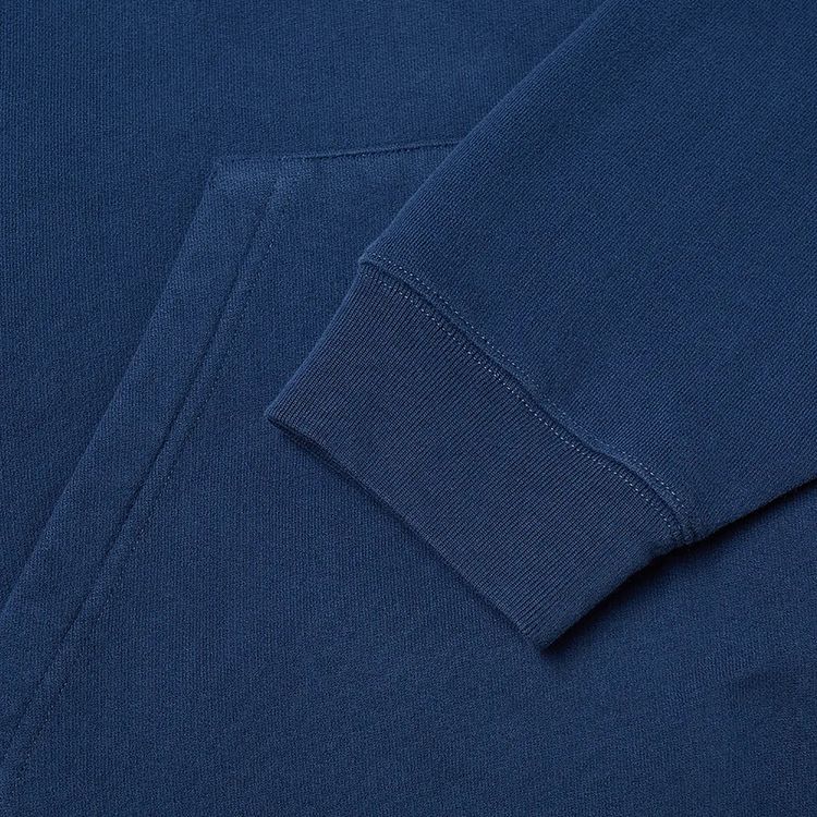 Balenciaga Corporate Logo Popover Hoodie Nautical BlueWhite