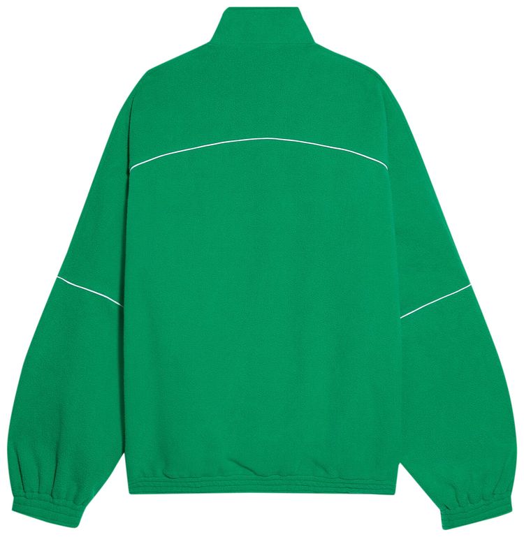 Balenciaga Double Brushed Fleece Tracksuit Jacket Green