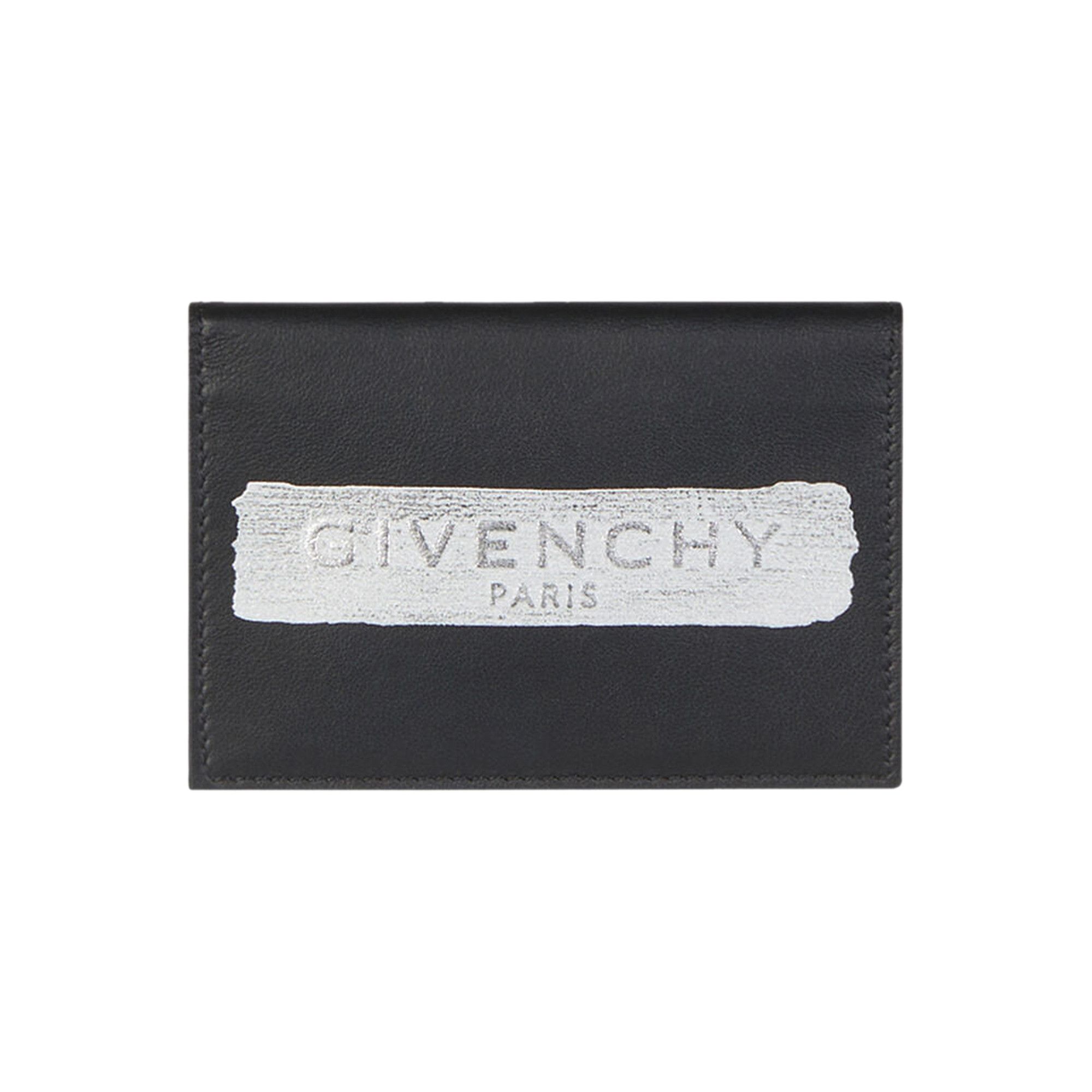 Buy Givenchy Card Holder With Latex Band 'Black/Silver