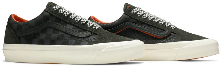 Porter Yoshida  Co x Vans OG Old Skool LX Green Floral Checkerboard