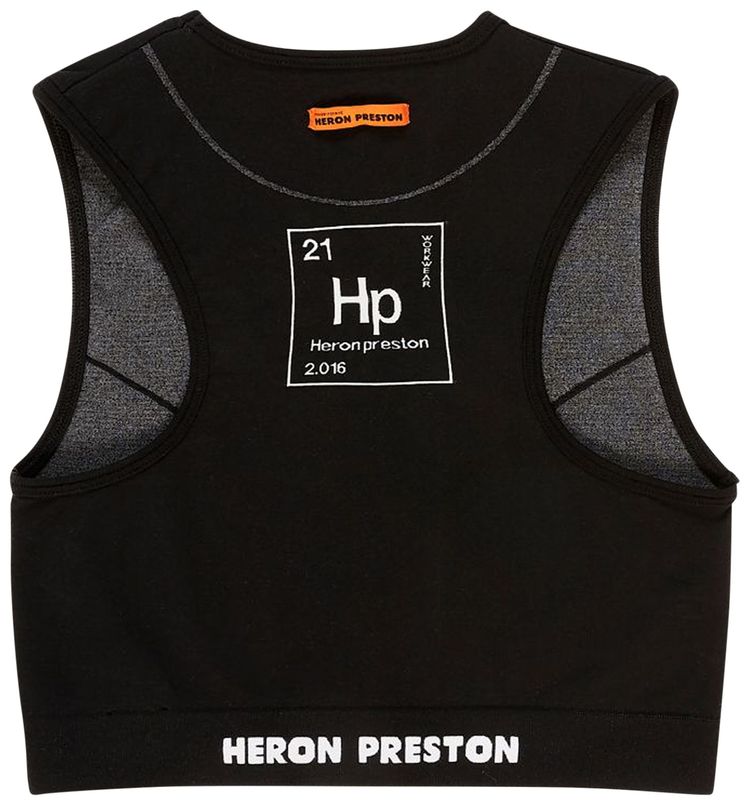 Heron Preston Periodic Crop Top BlackWhite