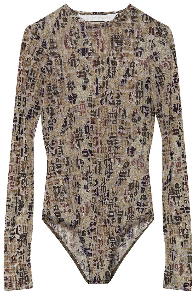 Palm Angels Camo Bodysuit Military Green