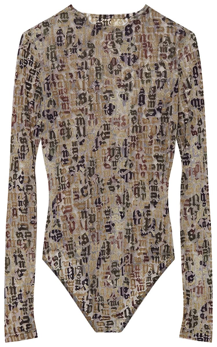 Palm Angels Camo Bodysuit Military Green