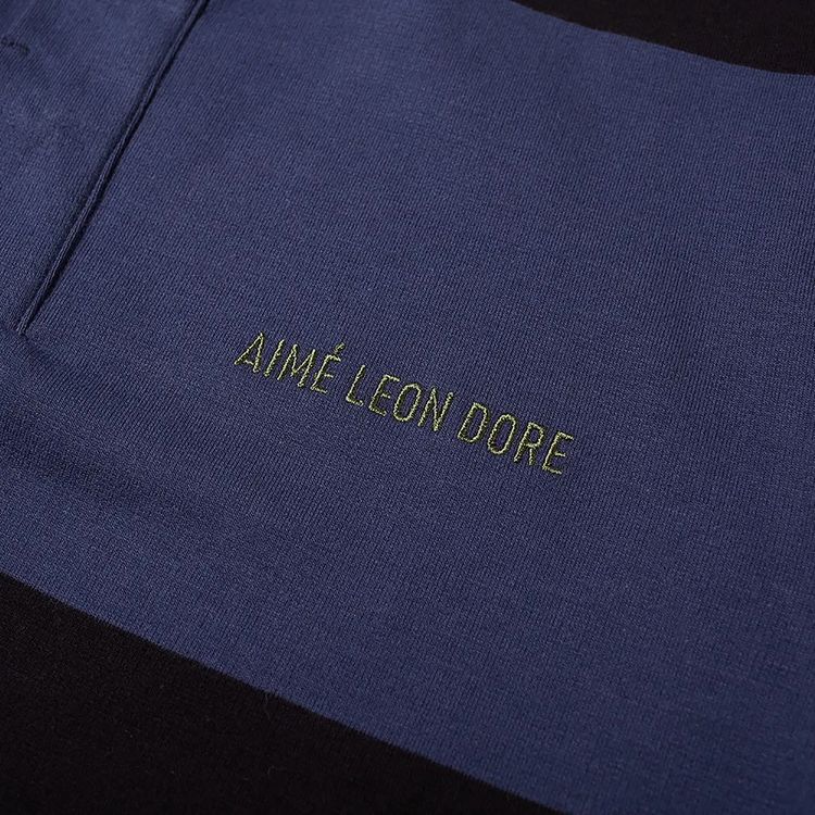 Aime Leon Dore Striped Rugby Shirt Multi Cedar