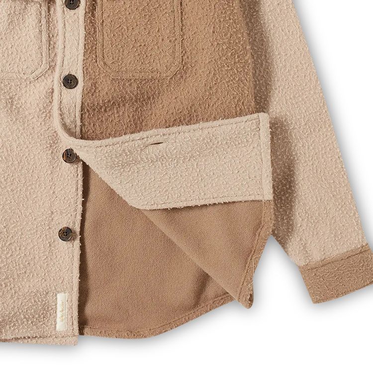 Aime Leon Dore Boiled Wool Overshirt Tan Combo