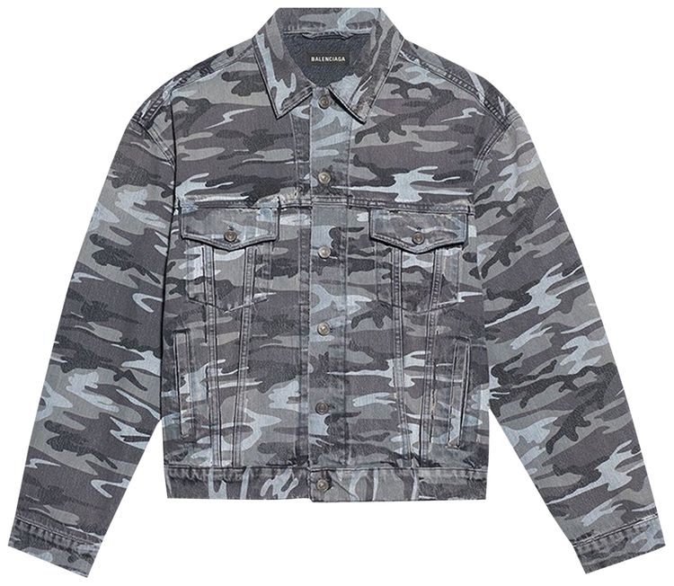 Balenciaga Large Fit Jacket Washed Black