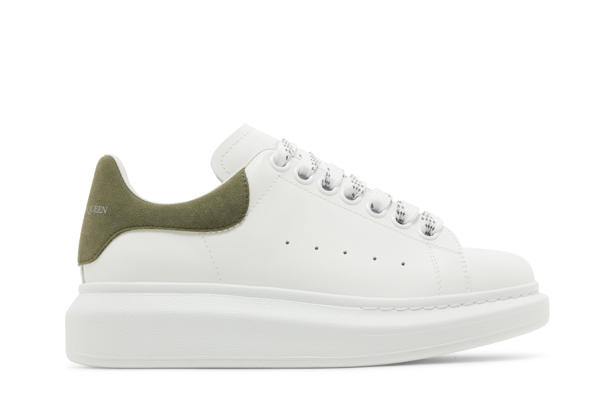 Alexander McQueen Wmns Oversized Sneaker 'White Khaki'