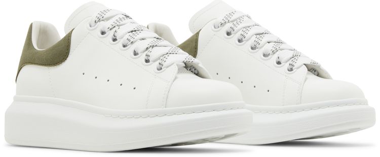Alexander McQueen Wmns Oversized Sneaker White Khaki