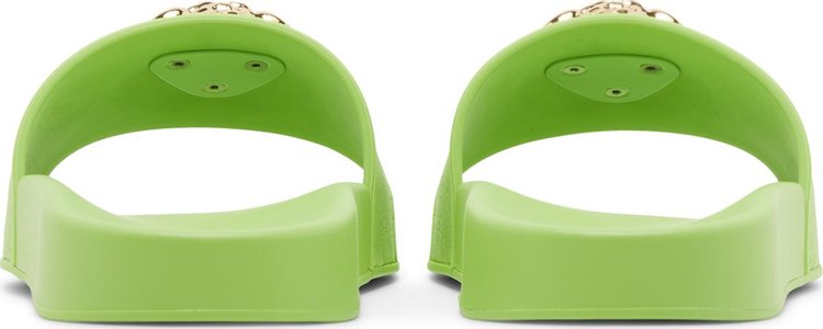 Versace Wmns Palazzo Pool Slides Neon Green