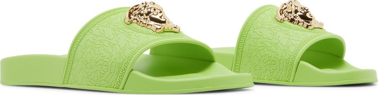 Versace Wmns Palazzo Pool Slides Neon Green