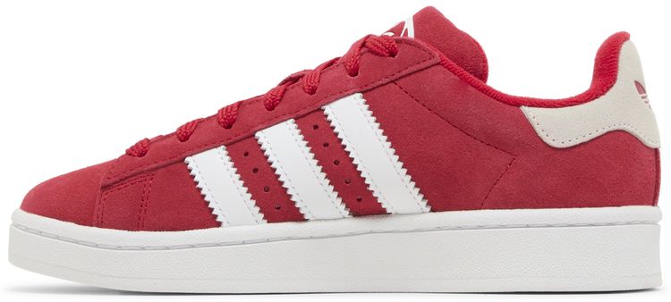 Adidas Campus 00s J Scarlet   White Heel Tab