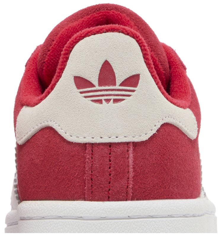 Adidas Campus 00s J Scarlet   White Heel Tab